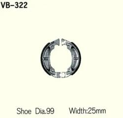 Wesrah Vesrah VB-322 fékpofa Wesrah Futómű és fék alkatrészek Fékpofák (dobfék)