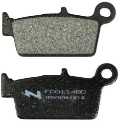 NEWFREN FD0114BD hátsó fékbetét szett Gas Gas 300 EC (2000-2010), Suzuki 250 RM (1996-2008), Yamaha 250 WR X (2008-2013), dirt organikus (L 75 mm - H 36 mm - vastagság 10, 5 mm) NEWFREN Futómű és fék alkatrés