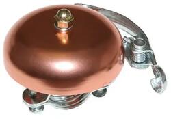 NEWTON Vintage csengő - rózsaszín réz Ø 57mm (darabra értendő) NEWTON Bicikli alkatrészek Kerékpáros kiegészítők Kerékpár világítások és visszaverők