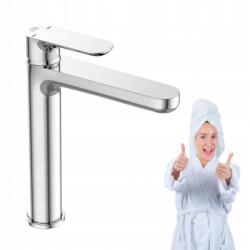 Laveo Tondo magas króm mosdócsaptelep klikk-klikk dugóval (BAN_02ND)