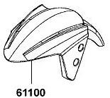 Kymco 61100-LGB5-E10-R9P első sárvédő Kymco Vázak, idomok, kiegészítők Idomok, burkolat elemek