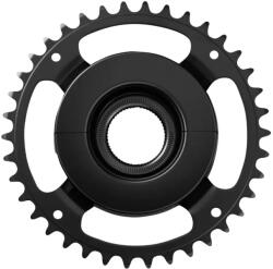 SHIMANO lánctányér e-bike-hoz, közvetlen rögzítés, E-steps eredeti, 38 fog, fekete, Steps E6100, láncvédő nélkül SHIMANO Bicikli alkatrészek Kerékpár alkatrészek Kerékpár lánctányérok