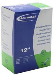 SCHWALBE (Vélo) SCHWALBE 12 1/2 x 1.75-2 1/4 hajlított szelepes belső kerékpárhoz (Schrader, 47-62x203) SCHWALBE (Vélo) Bicikli alkatrészek Kerékpár alkatrészek Bicikli belső gumik