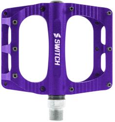 SWITCH BMX Switch XL freeride alumínium platform pedál, lila, 9/16 menettel, tüskékkel (pár), 110x100 mm SWITCH Bicikli alkatrészek Kerékpár alkatrészek Kerékpár pedálok
