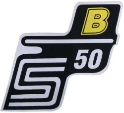 OEM Standard S50 B fólia / matrica sárga Simson S50-hez OEM Standard Vázak, idomok, kiegészítők Idomok, burkolat elemek