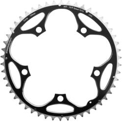 Stronglight országúti lánctányér, 5 karos, 50T, 130 mm, külső, fekete, alumínium 7075, 9-10 sebességes (SHIMANO típus) STRONGLIGHT Bicikli alkatrészek Kerékpár alkatrészek Kerékpár lánctányérok