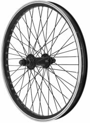 VELOX BMX 20" első kerék, fekete, alu agy, 48 küllő, 14 mm tengely VELOX Bicikli alkatrészek Kerékpár alkatrészek Kerékpár kerekek