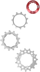SUNRACE 3 fogaskerék készlet kazettához, 10 sebességes (11-13-15 fog), fémes ezüst, záróanyával SUNRACE Bicikli alkatrészek Kerékpár alkatrészek Kerékpár kazetták