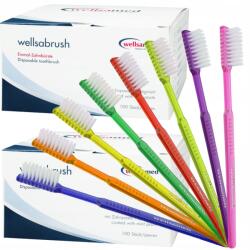 Wellsamed Fogkefék eldobható fogkrémmel 200 db (WELLSABRUH Jednorazowa Szczoteczka z Pastą)