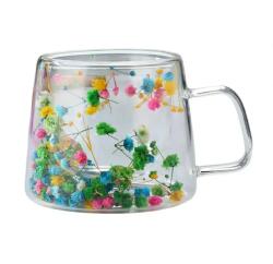 CupHup Стъклена термо чаша CupHup Blum с двойно дъно, Spring (Blum-01-02)