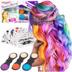 Skleplolki Színező hajkréta szett gyerekeknek lemosható tetováló lap (zestaw do tatuaży + kreda)