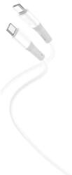 XO Кабел xo nb-q226b usb-c - usb-c, 1м, 60w, бял