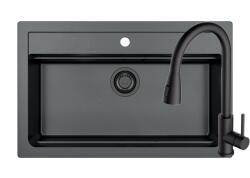 Alveus Pachet Atrox 40 si baterie Primrose All Black (3010508) Chiuveta