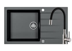 Alveus Pachet Cadit 40 si baterie Flexa negru satin (3010453) Chiuveta