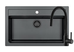 Alveus Pachet Atrox 40 si baterie Flexa All Black (3010500) Chiuveta