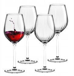 Altom Design Plisse borospohár vörösborhoz, üveg, 500 ml, 4 darabos készlet, K3 (0103006660)