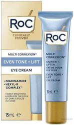 RoC Multi Correxion Even Tone + Lift Eye Cream изглаждащ и изсветляващ крем за околоочна зона против бръчки и тъмни кръгове за жени 15 мл