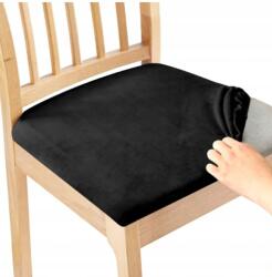 Ubieramy-meble Székhuzat Ülőgarnitúra Szék 40x40cm Fekete Velúr (26O1)