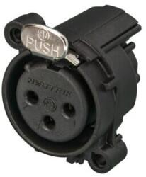 Neutrik Conector de panou XLR MAMA NC3FAH (NC3FAH)