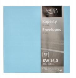 Argo Dekorációs Boríték Négyzet Alakú K4 Kék Szatén 130G 16X16CM Meghívott