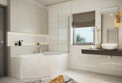 M-Acryl Azalia aszimmetrikus akril kád