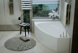 M-Acryl Claudia aszimmetrikus akril kád 150x110 cm - többféle méret