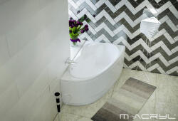 M-Acryl Liza aszimmetrikus akril kád