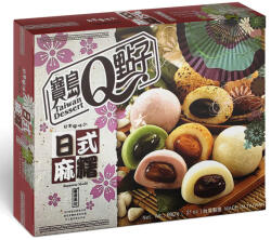 Dessert Q 600g Taiwan Dessert Q Japán Mochi MIX (Matcha, Taro, Mogyoró, Vörösbab, Szezámmag) Ízesítéssel