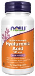 NOW NOW Hyaluronic Acid 100mg Double Strength, 60 Veg Capsules - fitnesdobavki - 41,05 лв