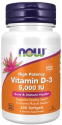 NOW NOW Vitamin D-3 5, 000 IU, 240 Softgels - fitnesdobavki - 27,36 лв