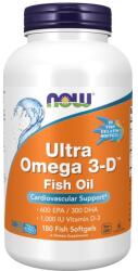 NOW NOW Ultra Omega 3-D with Vitamin D-3, 180 Fish Softgels