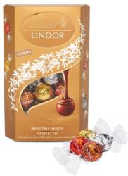 Lindt Bonboniéra Lindor maxipack csokoládé praliné aranymix 337g (BON801513)