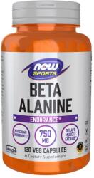 NOW NOW Beta Alanine 750mg, 120 Capsules