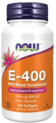 NOW NOW Vitamin E-400 Natural (Mixed Tocopherols), 100 softgels