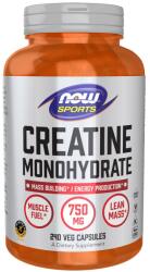 NOW NOW Creatine Monohydrate 750 mg, 240 Veg Capsules