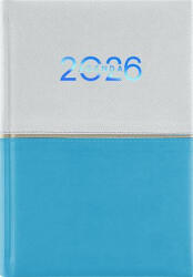 Dayliner Naptár, tervező, B6, heti "Contrast", fehér-világoskék