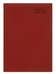 TopTimer Naptár, tervező, A5, napi "Traditional", bordó