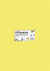 FOLIA Dekorkarton, 2 oldalas, 50x70 cm, 300 g, 10 lap, citromsárga (FL6112)