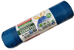 Mazzini Szemeteszsák, újrahasznosított húzófüles, 110 l, 10 db, 60x100 cm, 28 , kék