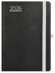 TopTimer Naptár, tervező, A5, napi, "Nero", fekete-szürke