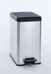 Keter Pedálos szemetes, 25 l "Slim Bin", fekete-ezüst