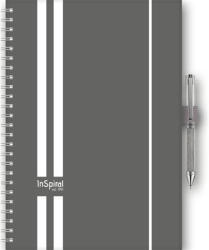 Dayliner Naptár, tervező, A5, heti, "InSpiral", szürke-fehér