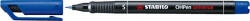 STABILO Alkoholos marker, 0, 4 mm "OHPen S", kék (TST84141)