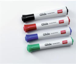 Nobo Tábla- és flipchart marker, 3 mm, kúpos "Glide", 4 különböző szín (VN2096)