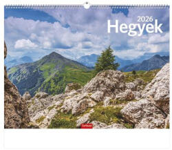 TopTimer Naptár, fali, "Hegyek