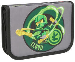 LEGO® Tolltartó, klapnis, cipzáras, töltött "Ninjago Elemental Master of Energy", szürke-mintás