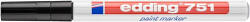 edding Lakkmarker, 1-2 mm "751", fekete (TED751021)