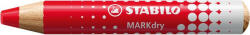STABILO Táblaceruza fehértáblához, flipchartpapírhoz, kúpos "MARKdry", piros (TS64840)