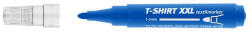 ICO Textilmarker, 1-3 mm, kúpos "XXL T-Shirt", kék