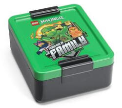 LEGO® Uzsonnás doboz "Ninjago", zöld-fekete-mintás